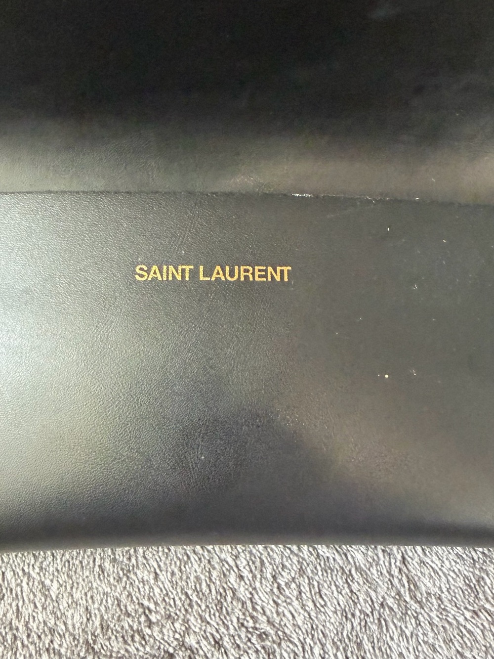 Saint Laurent Tortoiseshell Square-Edge Sunglasses with Brown Lenses - Picture 10 of 13